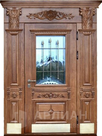 Фото «Дверь со стеклом утепленная уличная №59»