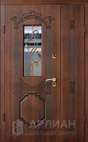 Фото №2 «Большая входная дверь уличная для загородного особняка со стеклом  №26»